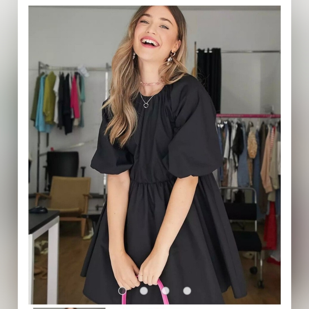 ASOS Design Cotton Poplin Mini Dress